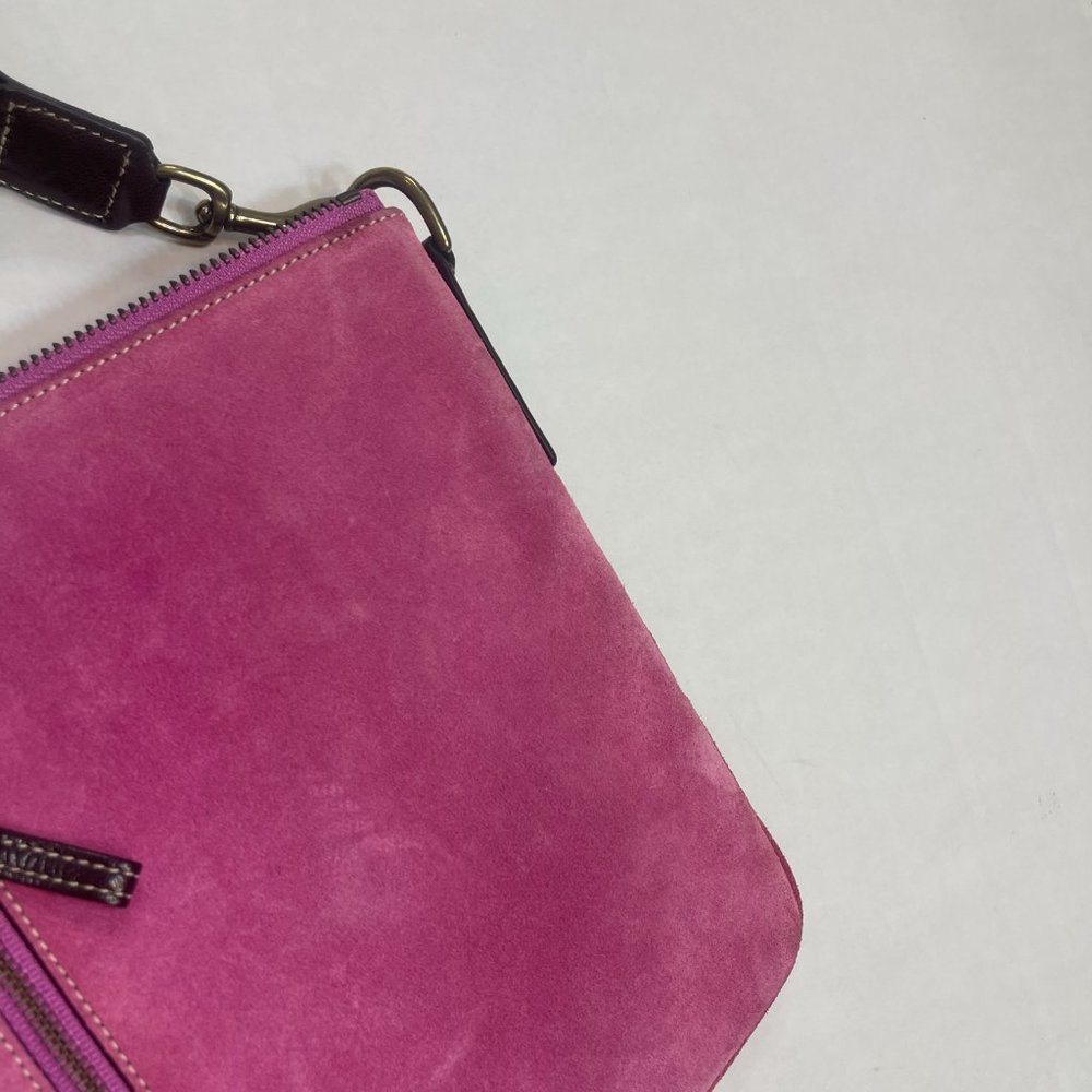 Coach Pink Suede Small Crossbody bag - Picture 12 of 16